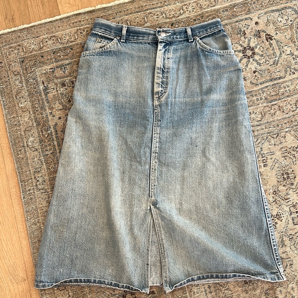 Vintage Lee denim jean skirt